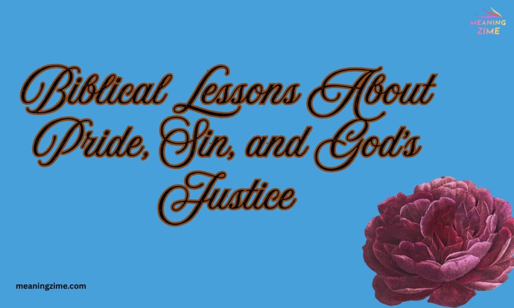 Biblical Lessons About Pride, Sin, and God's Justice