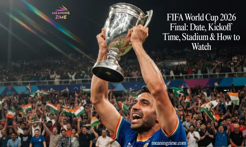 FIFA World Cup 2026 Final Date, Kickoff Time, Stadium & How to Watch