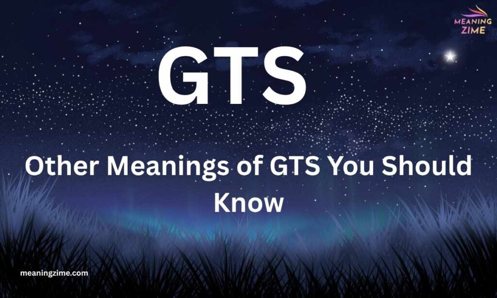 Other Meanings of GTS You Should Know