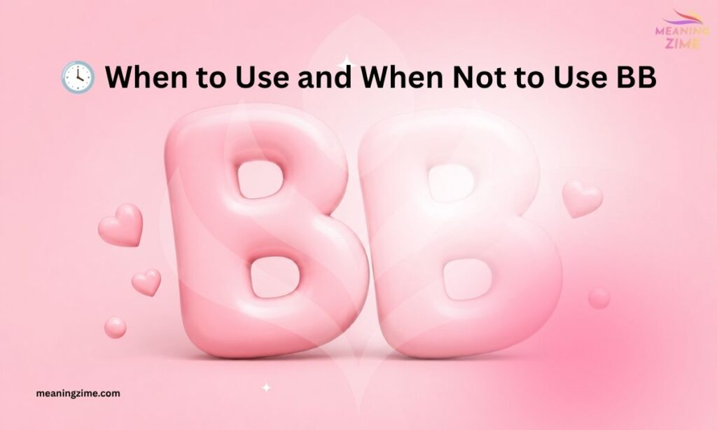 When to Use and When Not to Use BB