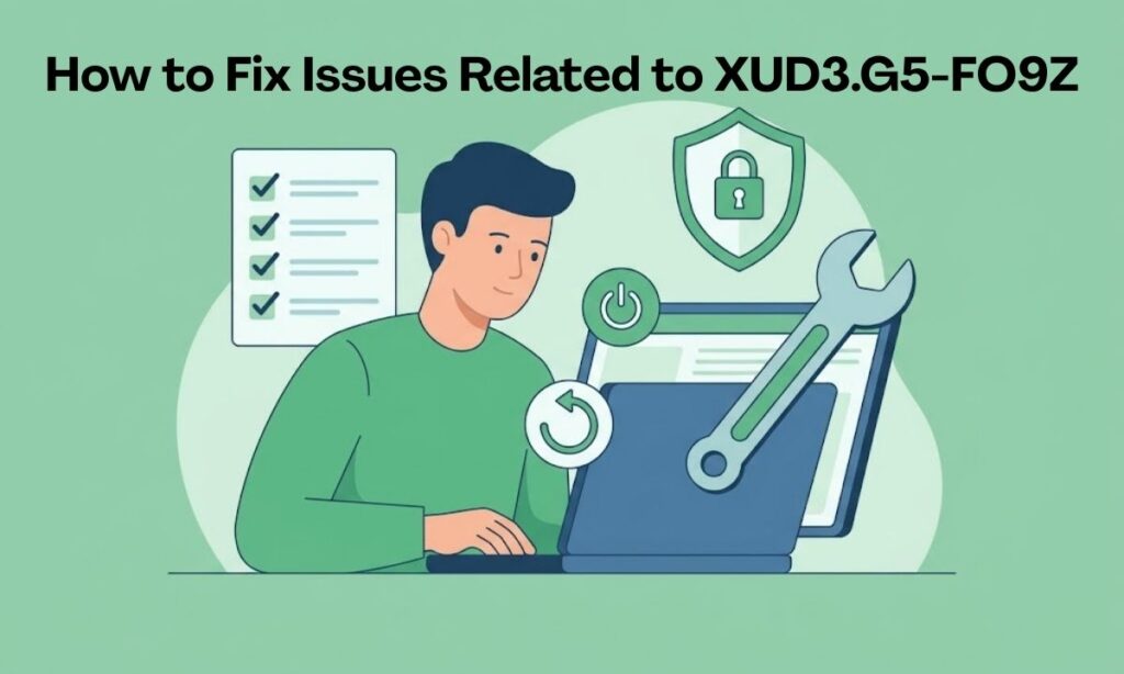 How to Fix Issues Related to XUD3.G5-FO9Z