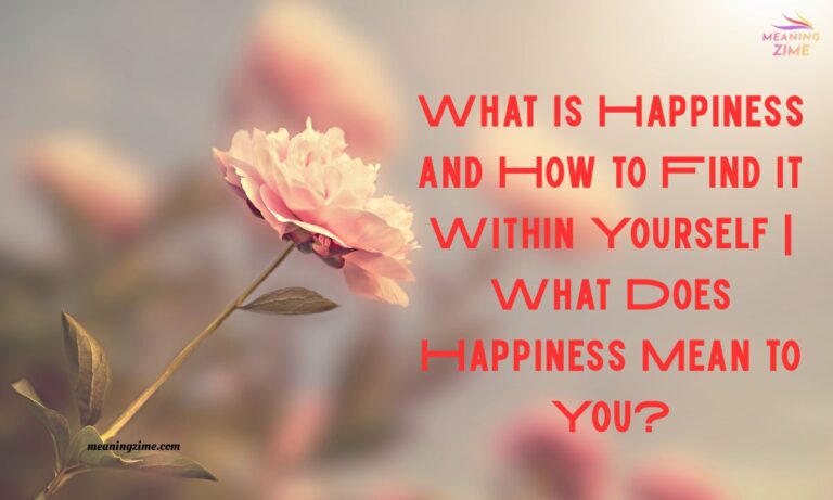 What is Happiness and How to Find It Within Yourself / What Does Happiness Mean to You?