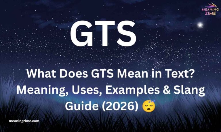 What Does GTS Mean in Text Meaning, Uses, Examples & Slang Guide (2026) 😴