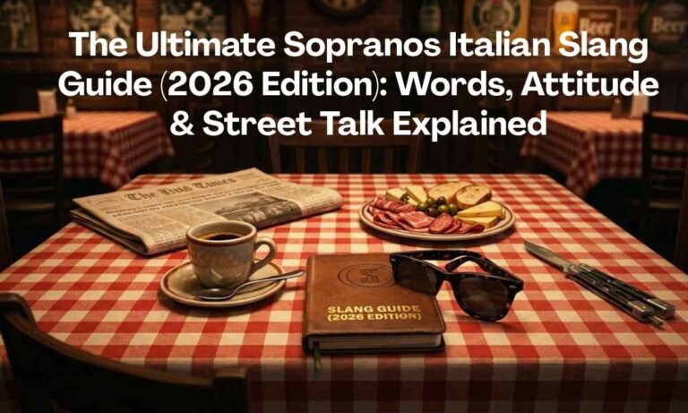 The Ultimate Sopranos Italian Slang Guide (2026 Edition) Words, Attitude & Street Talk Explained