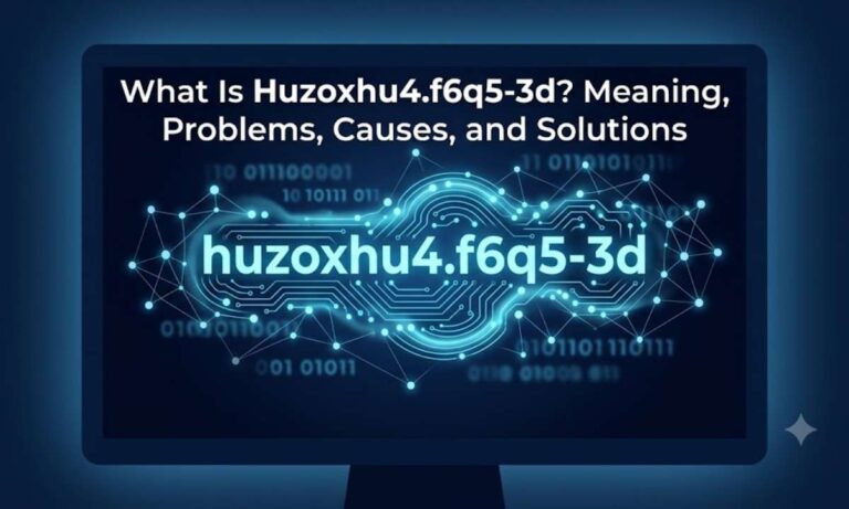 What Is Huzoxhu4.f6q5-3d?